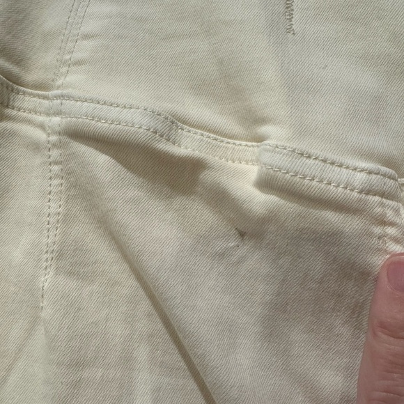 NWT Free People Worn White Ivory Venice Beach Flare Pant / 30 - Picture 5 of 10